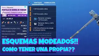 ARMAS DOBLE ELEMENTO!! COMO TENER TU PROPIO ESQUEMA MODEADO!! - Fortnite Salvar el Mundo