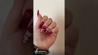 #nailart #christmasnails Brand new set of #Nails. What do you think? #christmas  #nailsinspiration