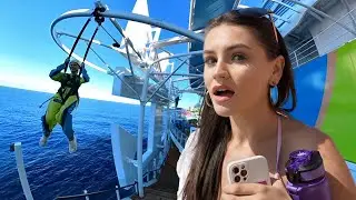 She Was Terrified Of Trying This On Icon Of The Seas (World's LARGEST Cruise) & We Found A Dog!