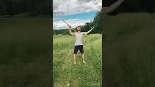 Упражнения c утяжелённой палкой. Целостное движения.