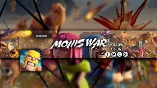How To Make Clash Of Clans  Gaming Channel Banner On Android | Photoshop Touch