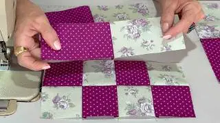IT'S MAGIC! 😲 Quick and Easy PATCHWORK with Leftover Fabric