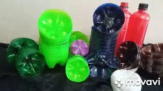 Донышки от бутылок!Что можно придумать 🌹#мкцветы#