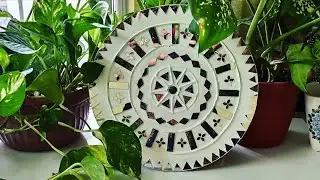Lippan art on MDF|| Traditional mud and mirror art||DIY||Wall decoration idea||Gujarati lippan art