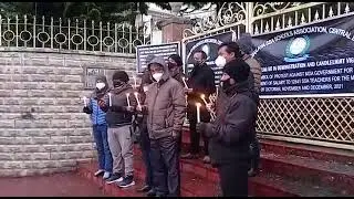 Short Speech by MSSASA-AGHU Working President Shri,S.K.Marak.....candle light service