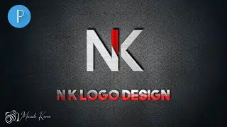 Make professional NK logo within a minute |Professional Logo Design | How to make logo on pixellab