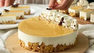 Apple cheesecake and cakes – no baking, no complicated gadgets! Delicate and easy to make.