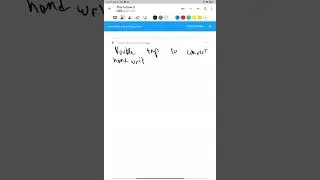 Nebo app gesture- double tap to convert handwriting to text
