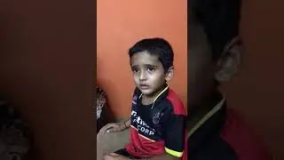 Little boy crying RCB lossing the match