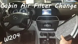 W204 Mercedes C180 CDI Cabin Air Filter Change