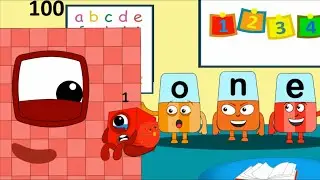 [ANIMATION STORY] Numberblocks 1 meets Alphablocks ONE on the first day of school