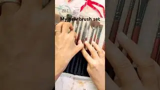 Opening my new brush set from zen art supplies 