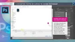 Como converter Fontes em curvas no Photoshop