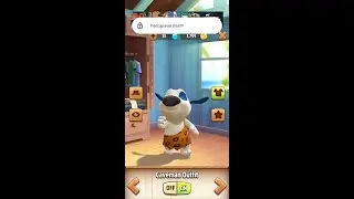 Hank wear caveman outfit | Talking Hank