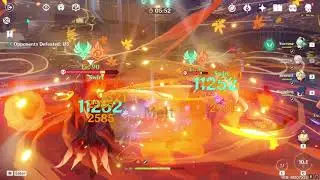 Genshin Impact - Lv80 Kazuha + Lv70 FreedomSworn + Lvl 1 Talents - Quick Venerer Domain Showcase
