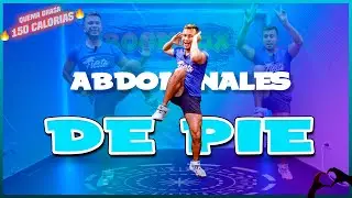 15 Min ABDOMEN de PIE🔥Reducir cintura y aplanar abdominales ABS WORKOUT session 53