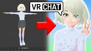 VRoid to VRChat (Unity 2019 + Blender) BEGINNER TUTORIAL