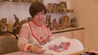Самарские мастерицы вручную вышили карту Самарской области
