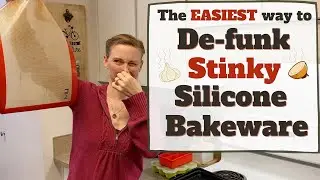 The EASIEST Way to Clean Stinky Smells out of your Silicone Bakeware, Baking Mats, & Ice Cube Trays