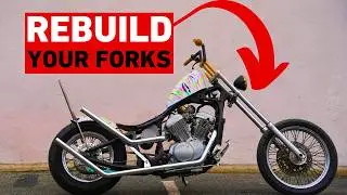 Honda Shadow Fork Rebuild With Fork Extensions