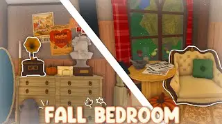 Building a Fall Bedroom in Bloxburg!