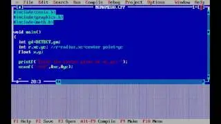 how to draw circle in graphics program.