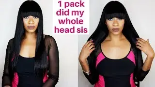 Saga Naked Brazilian Virgin Remy Brazilian Straight 7PCS (18,20,22) www.Glamourtress.com
