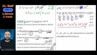 11.Sınıf Kimya 1.Dönem 1.Yazılı | 2024-2025 Güncel