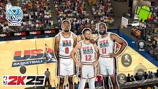 TEAM USA KD CURRY LEBRON on NBA2K25 LATEST ROSTER