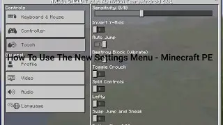 How To Use The New Settings Menu - Minecraft PE 0.16.0 Beta Build 1