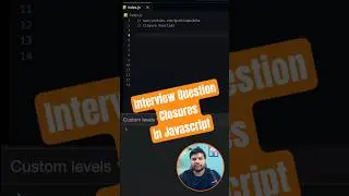Interview question: How to create private variable in Javascript. 