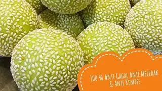 Cara Mudah  Membuat Onde-onde  Lembut Kenyal dan kokoh || 100 % Anti Gagal