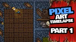 Pixel Art Timelapse - part 1 #tibia #pixelart #gamedev
