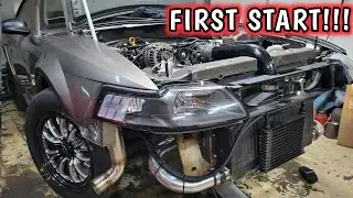 Finish Wiring And FIRST START!!! Twin Turbo 5.3 New Edge Mustang