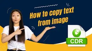 How to copy text from image in coreldraw #Coreldraw