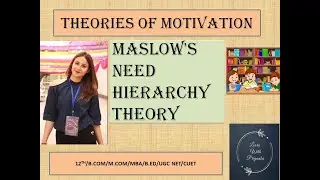 Maslow's Hierarchy of Needs | Theories of Motivation | B.Ed./M.Ed./M.com/ BBA