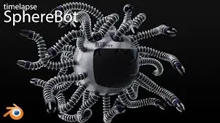 Blender 3D SphereBot (timelapse)