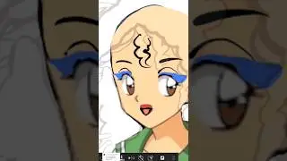 Medibang AND Procreate Curly Hair Outline Brush