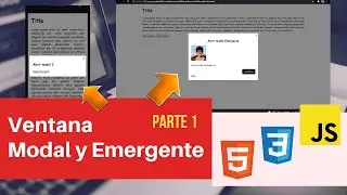 Ventana Modal y Emergente con JavaScript PARTE 1
