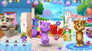My Talking Tom 2 - color fur 😍 - Learn colors for kids