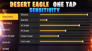 Desert Eagle one tap sensitivity ✅ || OB45 Headshot setting tamil || Free fire headshot sensitivity🔥
