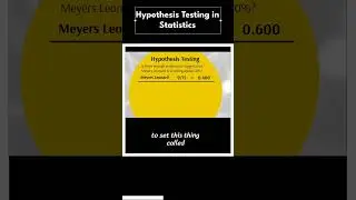 Hypothesis testing in statistics | Null Hypothesis | Statistics | The Statisticians