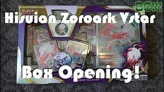 Opening A Hisuian Zoroark Vstar Premium Collection Box!