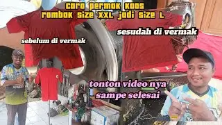 cara permak kaos rombak size XXL jadi size L #diysewingtips