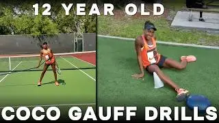 12-Year-Old Coco Gauff's Tennis Training [Best for Junior Player]