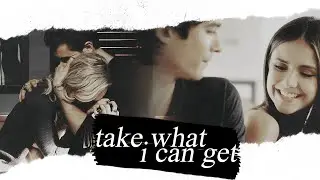 Take what I can get || Damon/Elena + Stefan/Caroline
