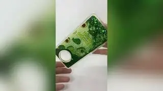 Чехол на Xiaomi Redmi Note 9T Avocado Aqua зеленый, силиконовый с жидкостью Артикул 100156