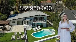 Touring a Newly Remodeled Home with Stunning Views in Tarzana, California
