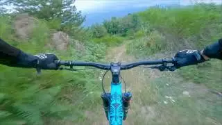 Extremely STEEP trail - CRASH