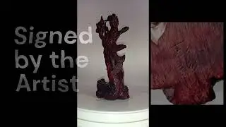 Antique Chinese Hand Carved Boxwood Statue 